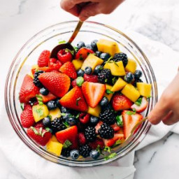 Berry Fruit Salad with Mangoes