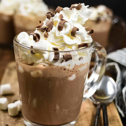 BEST Creamy Crockpot Hot Chocolate Recipe