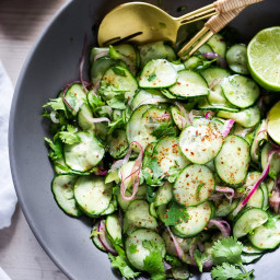Best-Ever Cucumber Salad with Chili and Lime!