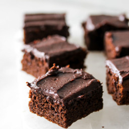 Best Ever Flourless Brownies with Cocoa-Date Frosting