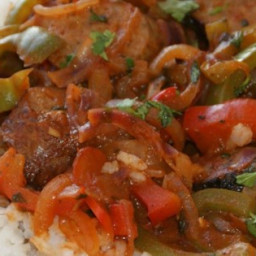 Best Ever Sausage with Peppers, Onions, and Beer! Recipe
