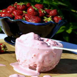 Best Homemade Fresh Strawberry Ice Cream Ever!