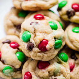 BEST M&M Christmas Cookies