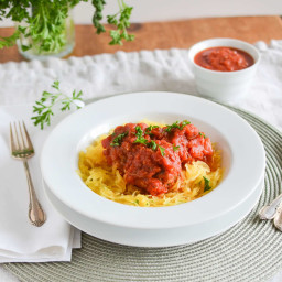 Best Paleo Spaghetti Squash and Turkey Meatballs-Easy