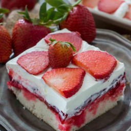 Best Strawberry Poke Cake