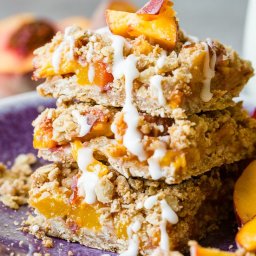 Better for You Peach Oatmeal Bars