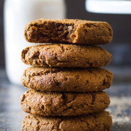 Big and Chewy Paleo Gingerbread Cookies