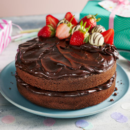 Birthday chocolate ganache cake