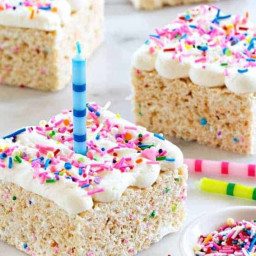 Birthday Marshmallow Cereal Treats