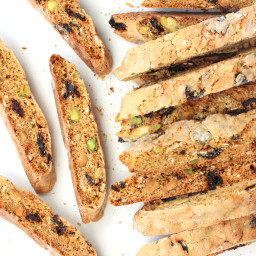 Biscotti with Pistachios and Dried Cherries