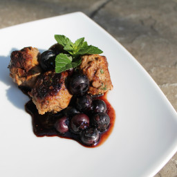 Bison Meatballs with Blueberry Compote