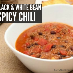 Black and White Bean Spicy Chili Recipe