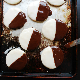 Black and White Cookies (Gluten, dairy, egg, soy, peanut and tree nut free;