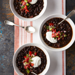 Black Bean-and-Chile Soup