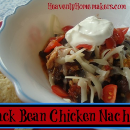 Black Bean Chicken Nachos - A Last Minute Meal