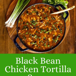Black Bean Chicken Tortilla Soup