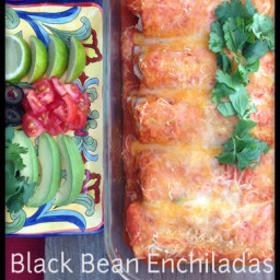 Black Bean Enchiladas with Pumpkin Sauce