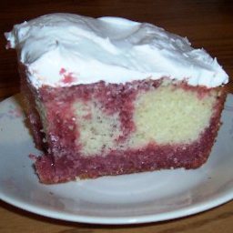 Black Cherry Jell-O Poke Cake
