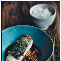 Black Cod with Mushrooms and Sansho Pepper