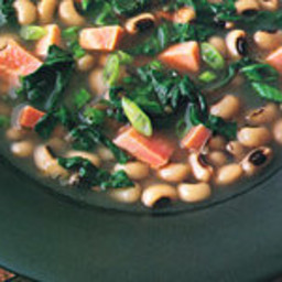 Black-Eyed-Pea Soup with Greens and Ham