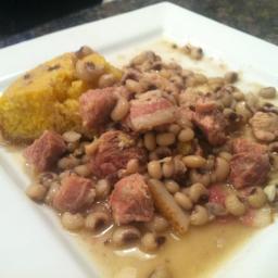 Black-Eyed Peas with Bacon and Pork