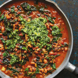Black-Eyed Peas With Chard and Green Herb Smash