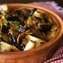 Black Garlic Pappardelle Pasta Recipe