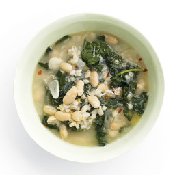 Black-Kale and White-Bean Soup with Barley