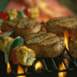 Black Pepper Chops with Molasses Butter