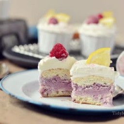 Black Raspberry & Lemon Crush Ice Cream Cupcakes