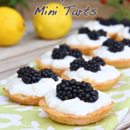 Blackberry and Lemon Mini Tarts (Low-carb, Paleo)