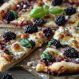 Blackberry, Basil & Ricotta Pizza