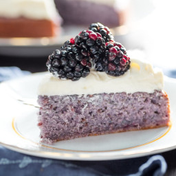Blackberry Cake With Cream Cheese Frosting Recipe