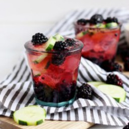 Blackberry Cucumber Gin and Tonic