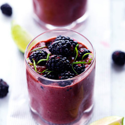 Blackberry Lime Green Smoothie