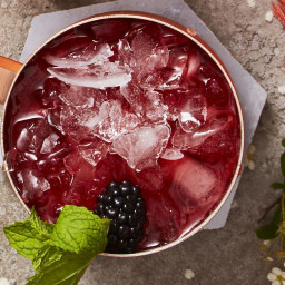 Blackberry-Mint Moscow Mules