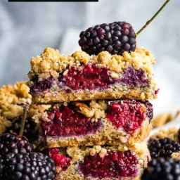 Blackberry Oatmeal Bars are an easy dessert recipe that's irresistible