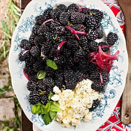 Blackberry Salad with Creamy Feta