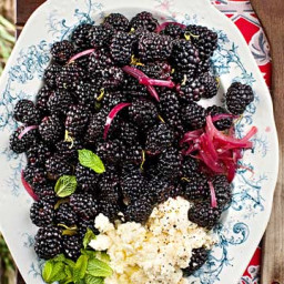 Blackberry Salad with Creamy Feta