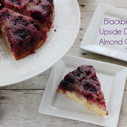 Blackberry Upside-Down Almond Skillet Cake