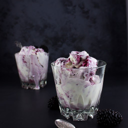 Blackberry Vanilla Swirl Ice Cream