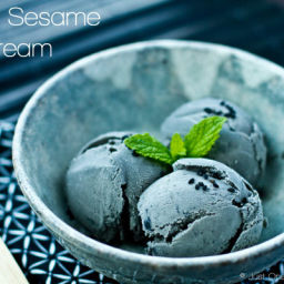 Black Sesame Ice Cream Recipe