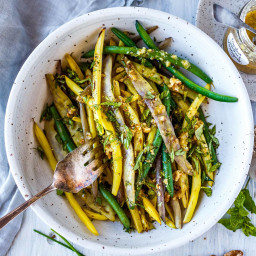 Blistered Green Beans with Toasted Walnut Vinaigrette