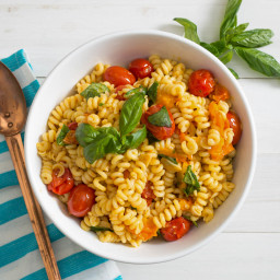 Blistered-Tomato Pasta Salad With Basil Recipe