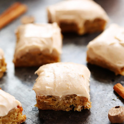 Blondies with Cinnamon Cream Cheese Frosting