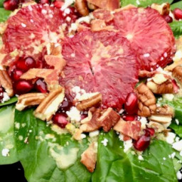 Blood Orange and Spinach Salad with Jalapeno Vinaigrette Recipe
