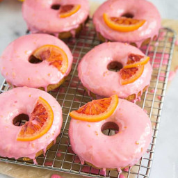 Blood Orange Donuts- The Little Epicurean