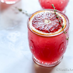 Blood Orange Thyme and Gin Cocktail