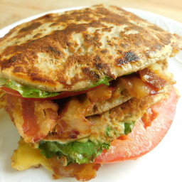 BLT and cheese french toast flatout sandwich