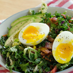 BLT Breakfast Salad With Soft Boiled Eggs & Avocado